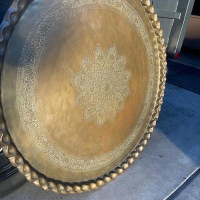 Mid Century Modern Brass Large Wall Decor
