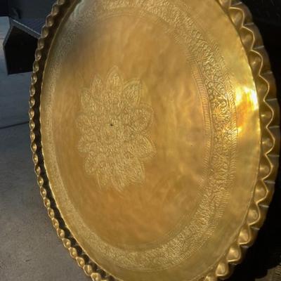 Sale Photo Thumbnail #3: Mid Century Modern Brass Large Wall Decor