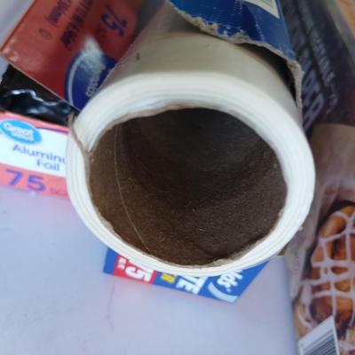 Kitchen Wrap Lot – Foil, Parchment, and Wax Paper – 5 Rolls Total