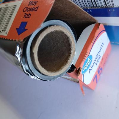 Kitchen Wrap Lot – Foil, Parchment, and Wax Paper – 5 Rolls Total