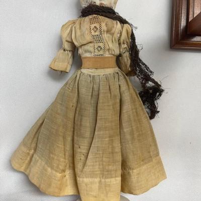 Antique Doll w Display and Paperwork ALL ORIGINAL FLAWLESS