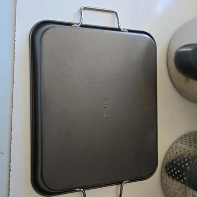 Stainless Steel Cookware & Broiler Pan Lot – 3-Piece Bundle