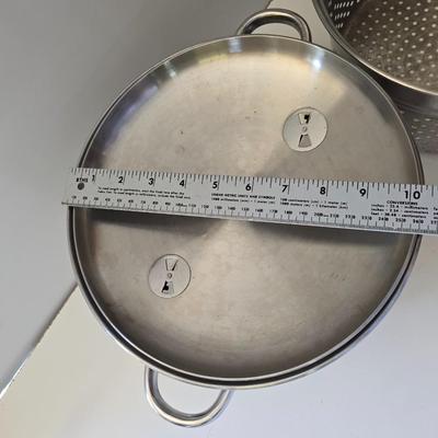 Stainless Steel Cookware & Broiler Pan Lot – 3-Piece Bundle