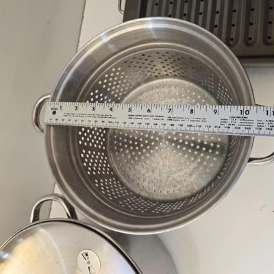 Stainless Steel Cookware & Broiler Pan Lot – 3-Piece Bundle