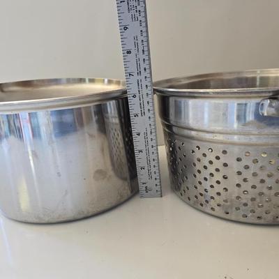 Stainless Steel Cookware & Broiler Pan Lot – 3-Piece Bundle