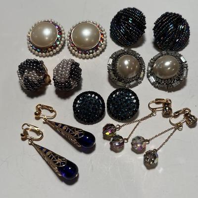 Vintage clip-on earrings