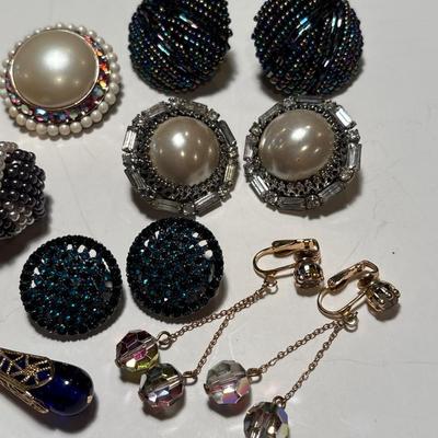 Vintage clip-on earrings