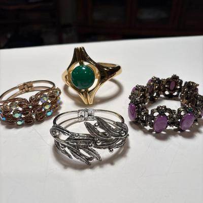 4 vintage bracelets