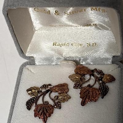 Black Hills Gold earrings
