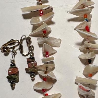 Necklaces, earrings & pins