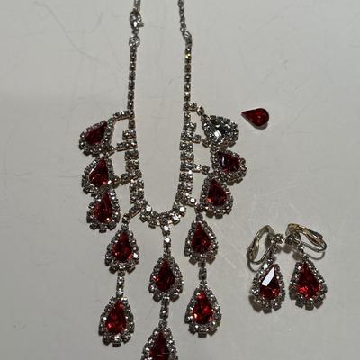 Rhinestone jewelry set