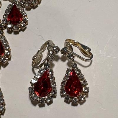 Rhinestone jewelry set
