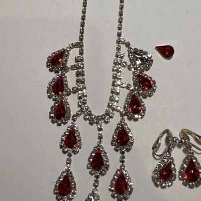 Rhinestone jewelry set