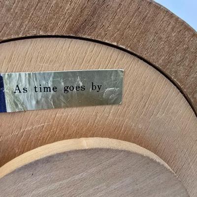 ANRI Italy Wood Music Box – “As Time Goes By” – Hand Carved & Painted