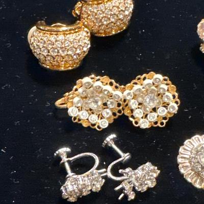 Vintage clip on earrings