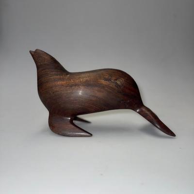 Hand Carved Balancing Seal Sea Lion