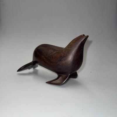 Hand Carved Balancing Seal Sea Lion