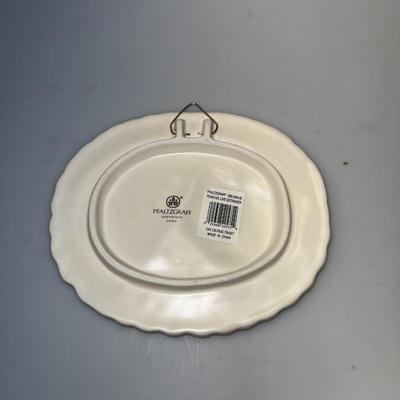 Cat On Rug Ceramic Oval Trivet, Pfaltzgraff
