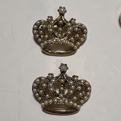 Vintage Crown brooches