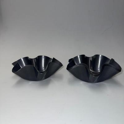 NonStick Black 2.5x6.5 Fluted Brioche Bundt Tortilla Taco Shell Molds (4)
