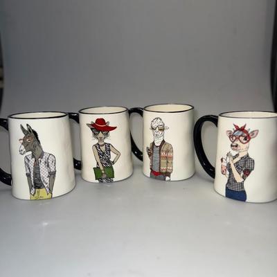 Hipster Coffee Mugs (4)