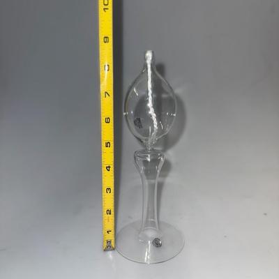 Vintage Lamplight Farms Tear Drop Glass Oil Candle Twin Set