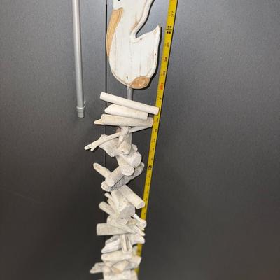 Driftwood Pelicans Garland Set for Beach Decor, Indoor/Outdoor