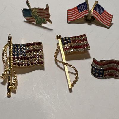 Flag pins