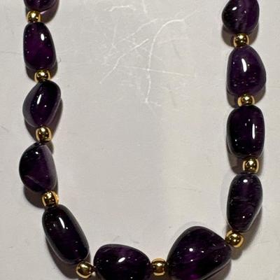 Stauer amethyst (?) necklace
