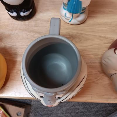 MR MAGOO AND 2 OTHER EMPTY SOAKY'S PLUS THICK PLASTIC CARTOON CHARACTER CUPS