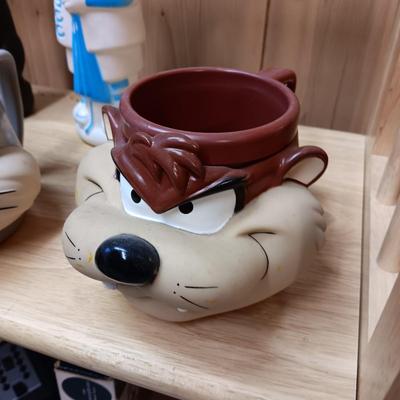 MR MAGOO AND 2 OTHER EMPTY SOAKY'S PLUS THICK PLASTIC CARTOON CHARACTER CUPS