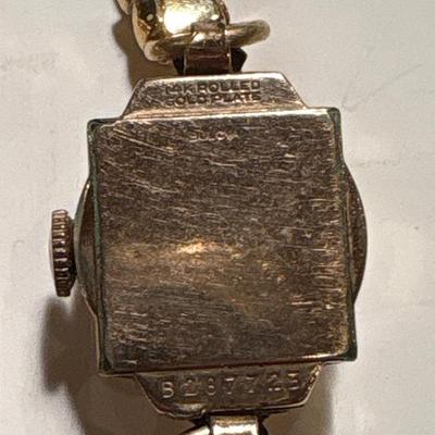 Vintage Bulova 14k gold plated watch