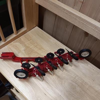 ERTL INTERNATIONAL DIE-CAST TRAILING PLOW AND DRAG HARROW TOYS