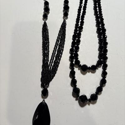Vintage black necklaces