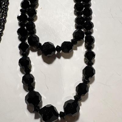 Vintage black necklaces