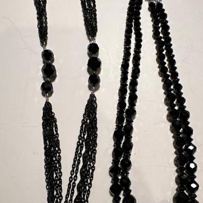 Vintage black necklaces