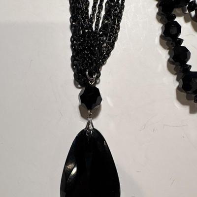 Vintage black necklaces