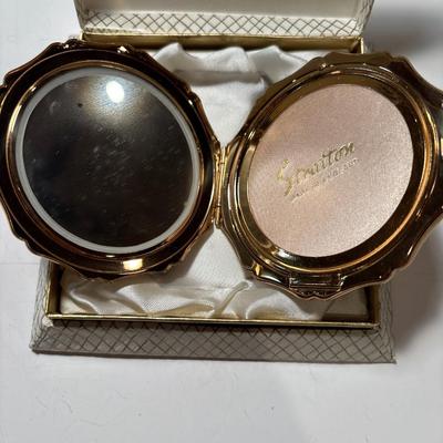 Vintage Stratton compact mirror with box