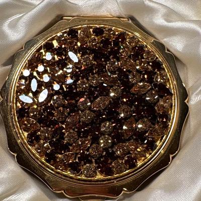 Vintage Stratton compact mirror with box