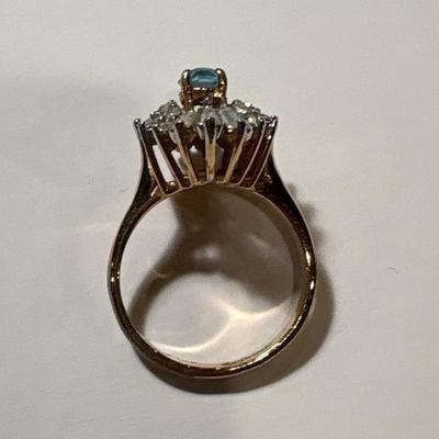 18k GF cocktail ring