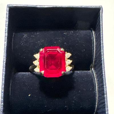 18K GF cocktail ring