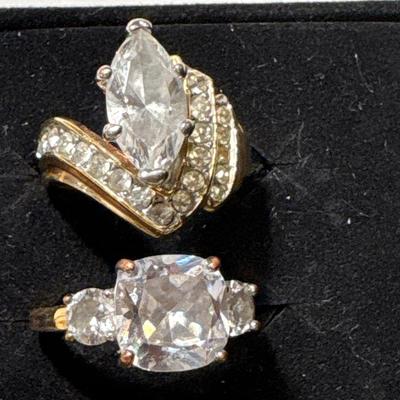 Four cocktail rings
