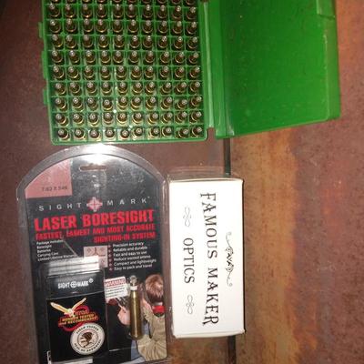 Red dot scope 1x30mm, boresight, ammo