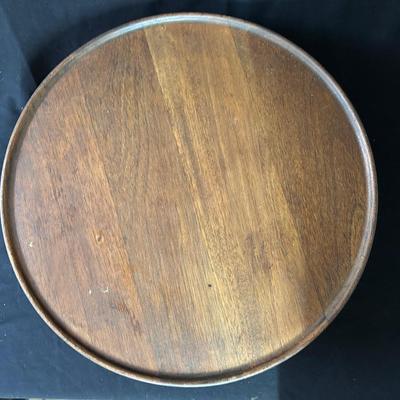Large wooden lazy susan