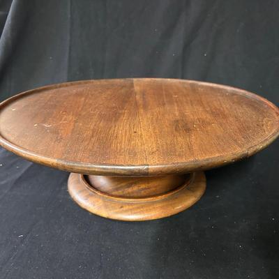 Large wooden lazy susan