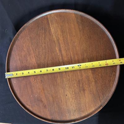 Large wooden lazy susan