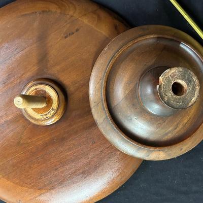 Large wooden lazy susan
