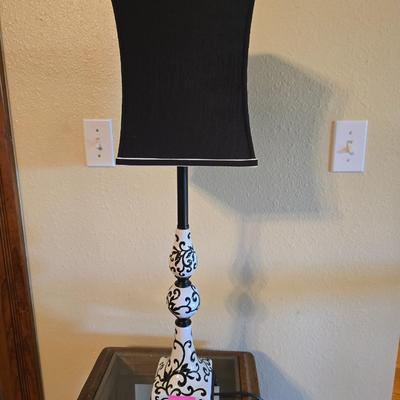Black and white lamp