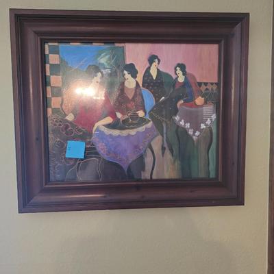 Framed Print by Itzchak Tarkay titled "Two by Two"