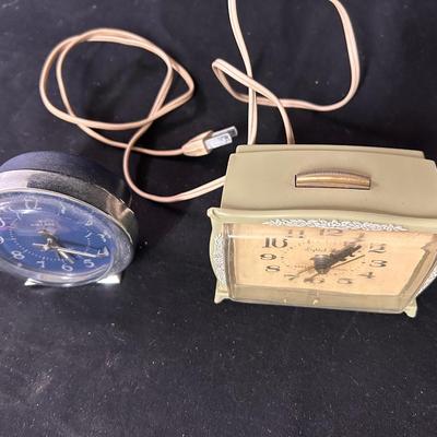 Vintage 2 alarm clocks